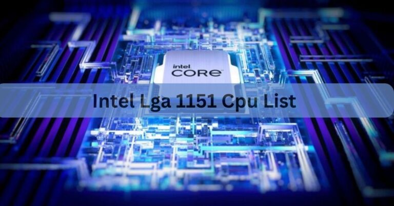 Intel Lga 1151 Cpu List